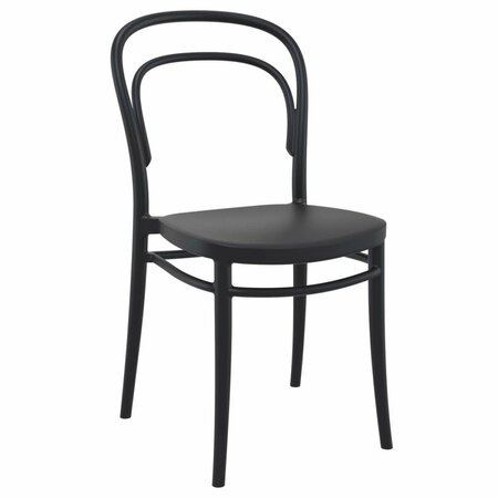 CALLE Marie Resin Outdoor Chair Black -  set of 2 CA3437480
